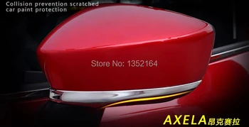 Auto spätné zrkadlo krytu,automatické spätné zrkadlo výbava pre Mazda 3 2016,ABS chrome,2pc/veľa,doprava zdarma