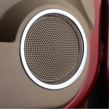 Auto styliing ABS chrome Car audio reproduktorov kryt krúžok výbava 4pcs držiak Pre Nissan Qashqai, Auto príslušenstvo