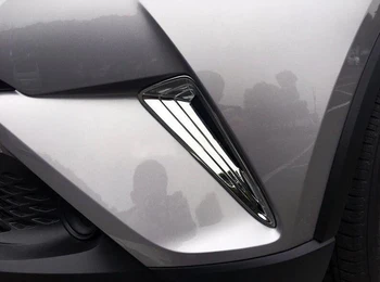 Auto styling ABS Chrome Exteriéru Predný Nárazník Strane Mriežka Kryt Výbava Pre Toyota C-H CHR 2016-2017