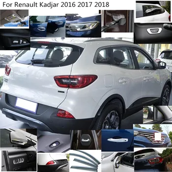 Auto styling ABS Chrome/karbónové spätné Spätné Bočné sklo, Zrkadlo Pokrytie výbava rám 2 ks Na Renault Kadjar 2016 2017 2018