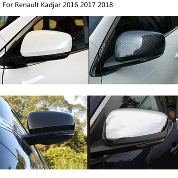 Auto styling ABS Chrome/karbónové spätné Spätné Bočné sklo, Zrkadlo Pokrytie výbava rám 2 ks Na Renault Kadjar 2016 2017 2018
