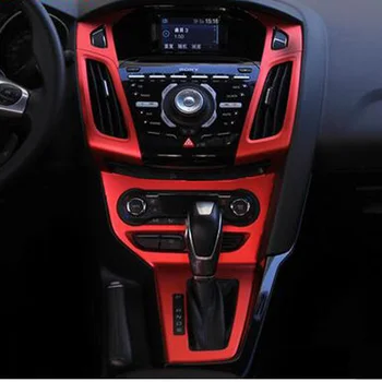 Auto-Styling Ipoboo Interiéru Vozidla Stredovej Konzoly Zmena Farby Uhlíkových Vlákien Liatie Nálepky, Nálepky Na Ford Focus Na Roky 2012-