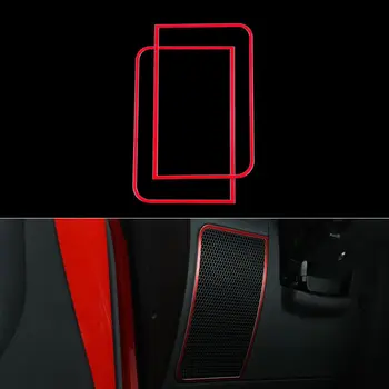 Auto Styling Panel Zvuk Reproduktora Kryt Výbava Výzdoba Interiéru Rám Liatie Chrome ABS Nálepky Na Jeep Wrangler JK 2011 - 2016
