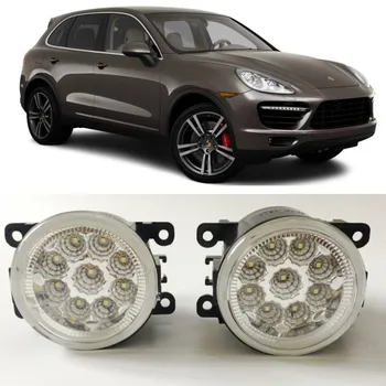 Auto Styling Pre Porsche Cayenne 2012-2016 9-Kusy Led Čipy LED Hmlové Svetlo Lampy H11 H8 12V 55W Halogénové Hmlové Svetlá