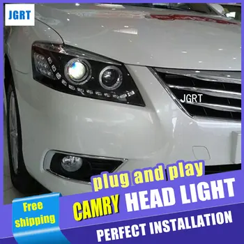 Auto Styling pre Toyota Camry Svetlometu montáž 2009-2011 LED Reflektor Objektív Dvojitý Lúč H7 s hid súprava 2 ks.