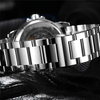 Automatické mechanické hodinky OUBAOER muž business pánske hodinky slávnej značky Módnych Bežné Hodinky mužov erkek prúd