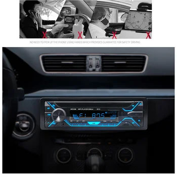 Autorádio Automobily automagnitol Auto Rádio Stereo Prehrávač Bluetooth Telefón, AUX-IN, MP3, FM/USB/1 Din/diaľkové ovládanie 12V Auto Audio