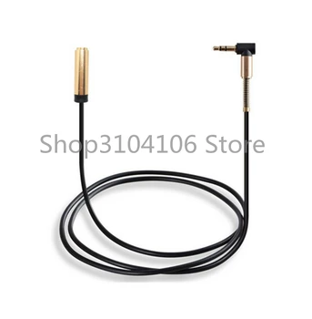 Aux Audio Predlžovací Kábel 3,5 mm Mužov a Žien 90 Stupňov Pravý Uhol Audio Kábel pre Auto / MP4, MP3 / konektor pre Slúchadlá a Aux Kábel