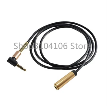 Aux Audio Predlžovací Kábel 3,5 mm Mužov a Žien 90 Stupňov Pravý Uhol Audio Kábel pre Auto / MP4, MP3 / konektor pre Slúchadlá a Aux Kábel
