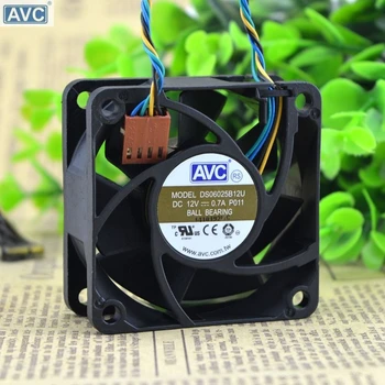 AVC DS06025B12U P011 60 mm 6typ DC 12V 0.70 JE 5200 ot. / MIN 25.2 CFM Pwm server menič chladiaci ventilátor