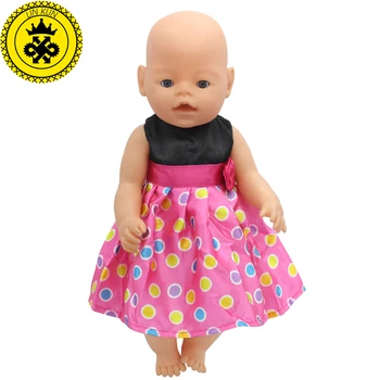 Baby Born Bábika Šaty Oblečenie vhodné 43 cm Baby Born Zapf alebo 17inch Bábika Príslušenstvo Ručné Party Fashion Dúfam, že 045