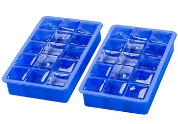 BAKER DEPA 15 dutín štvorcového tvaru silikónové zásobník na ľadové kocky veľké veľkosť ľadu plesne Kuchynské Príslušenstvo CDSM-617