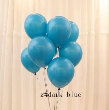 Balóny 10 inch=25 cm dark light blue Darček pre Plavidlá, Narodeniny, Svadobné Party baby sprcha prospech Dekorácie DIY Wh