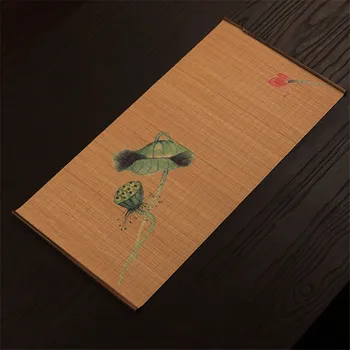 Bambusová Opona Doska Mat Japonský Čajový Obrad Kung Fu Izolácie Pad Zen Kultúry Bambusu Opony Závlačky Skladací Stôl Runner