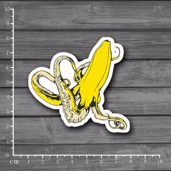 Banán Octopus Na Notebook Notebook Skin Nálepky Snowboard Luggag Auto Styling Domov Kotúča, Pre dieťa Hračku Kufor Nálepky[Single]