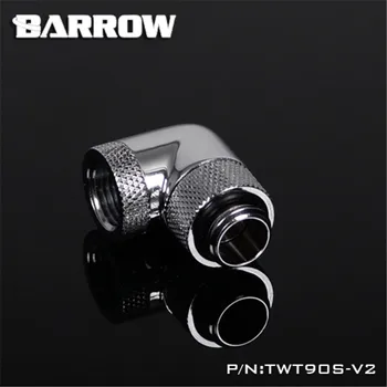 Barrow G1/4 360-stupňový Otočný Montáž 90 stupňov, Duálne Otočný Adaptér (Mužov a Žien) pre počítač vodné chladenie TWT90S-V2