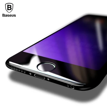 Baseus 0,2 mm Tvrdené Sklo Fólia Pre iphone 8 7 8plus 7plus Super Tenký 3D Full Kryt na Ochranu Anti-Modré Svetlo Screen Protector