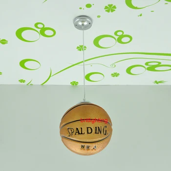 Basketbal prívesok svetlá dieťa izba prívesok svietidlá detskej izbe visí lampa Čína Led sklenenú guľu prívesok lampa Basketbal
