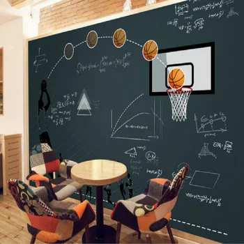 Basketbal tabuli funkcia reštaurácia, bar veľké nástenné 3D tapeta spálňa pozadie maľovanie trojrozmerného 3D tapety