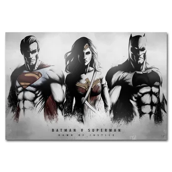 Batman vs Superman - Dawn Of Justice Film Umenie Hodvábna Tkanina Plagát 13x20 24x36 Superhrdina Obrázok Pre Izba Dekor 030