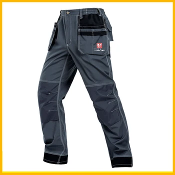 Bauskydd Mens EVA koleno podložky šedé pracovné nohavice mechanik pracovné nohavice čalúnená kolena nohavice, pracovné nohavice s kolien doprava zadarmo