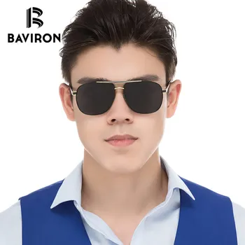 BAVIRON Street Style slnečné Okuliare Pre Človeka Móde Polarizované Klasické Jazdy Slnečné Okuliare 2018 Nový Príchod Oblečenie Pohode Sunnies