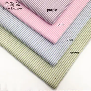 Bavlna twill handričkou čerstvé tenký prúžok vytlačené DIY pre dieťa posteľná bielizeň oblečenie handwork vankúše patchwork quliting textílie tkaniva