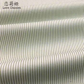 Bavlna twill handričkou čerstvé tenký prúžok vytlačené DIY pre dieťa posteľná bielizeň oblečenie handwork vankúše patchwork quliting textílie tkaniva