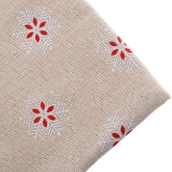 Bavlnená posteľná Bielizeň Textílie Patchwork Pre Šitie Materiálov Vyšívanie Tkaniva Na Vankúš Sofa Látkové Bábiky Taška Na Vianoce Sneh 50x145cm