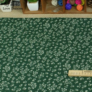 Bavlnené a ľanové pastoračnej malých kvetov vytlačené tkaniny tkaniny na vankúše obrus opony handwork domova šaty tkaniva