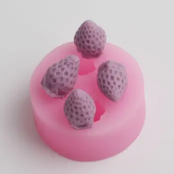 BD025 3D Jahoda Formy Sugarcraft Cake Zdobenie Fondant Čokoláda Formy Cupcake Kuchyňa Pečenie Nástroje