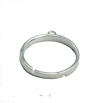 Beadsnice nastaviteľný krúžok kúzlo na nájdenie 925 steling striebro DIY prst prsteň slučky prstene, šperky ženy kola otvor 3 mm ID33487