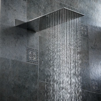 BECOLA kúpeľňa so sprchou tryska tlak Do steny skryté sprcha hlavu Ultra tenký nerezový sprchový hlavu