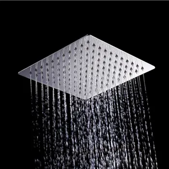 Becola sprcha čele so sprchovacím kútom rameno námestie 8 cm z nerezovej ocele ultra-tenké sprchové Kúpeľňa námestí sprcha