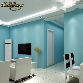 Beibehang farbou Holý Múr Papier Domova Pozadí abstraktných de parede 3D Tapeta svetlo modré Steny pokrýva Obývacia Izba