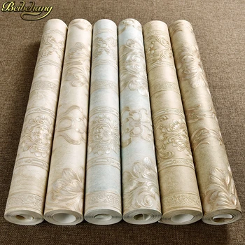 Beibehang plastický spálňa Moderné tapety damašku, tapety biela wallcovering klasické nástenné papiere 3d tapeta pre obývacia izba