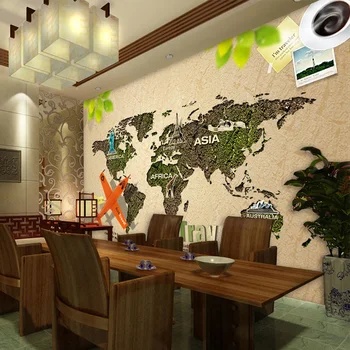 Beibehang Prispôsobiteľné Veľkých Európskych 3D Tvorivé Global Travel Tapety Cafe Bar Nostalgické Tému nástenná maľba Travel Agency Wallpape