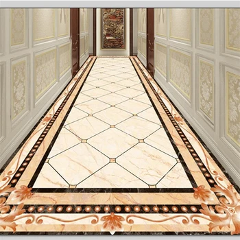 Beibehang ustom podlahy 3d mramorové chodby uličkou vody nôž parkety vzor obývacia izba nákupné centrum hotel maľby podlahy