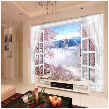 Beibehang Vlastné foto tapety Veľké 3D gauč TV tapetu pozadia nástenná maľba na stenu umenie ruže nástennú maľbu, tapety troch-dimenzionální