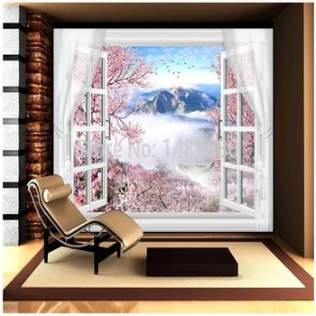 Beibehang Vlastné foto tapety Veľké 3D gauč TV tapetu pozadia nástenná maľba na stenu umenie ruže nástennú maľbu, tapety troch-dimenzionální