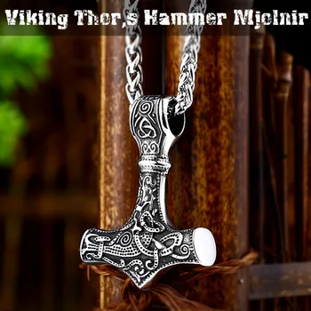 Beier 316L nerezovej thor je kladivo mjolnir prívesok náhrdelník viking škandinávskych severanov viking náhrdelník f Mužov darček módne šperky