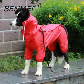 BENMEI Pet Veľké Psie Oblečenie, Pršiplášť Pre Malé Psy Vonkajší Plášť Vodotesnými Teddy Pes, Pet Daždi Kabát Pre Veľkých Psov Dážď Oblečenie