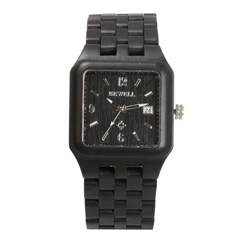 BEWELL pánske hodinky prírodné drevo, eben sledovať top značky luxusné hodinky pánske montáž ľahký šport obal darček 111A