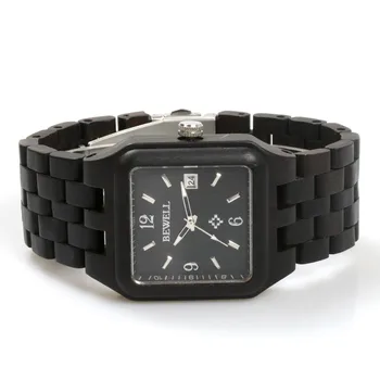 BEWELL pánske hodinky prírodné drevo, eben sledovať top značky luxusné hodinky pánske montáž ľahký šport obal darček 111A