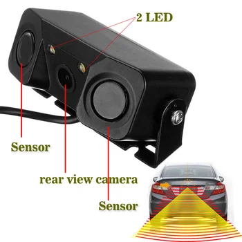 Bezdrôtové 3 v 1 Auto Visual Zozadu Inteligentný Fotoaparát S Zálohu Parkovanie Snímač Radaru Systému Pre Parkovanie Pomoc