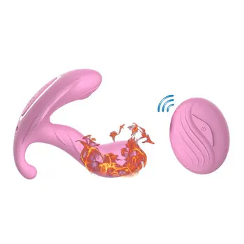 Bezdrôtové Diaľkové Ovládanie Nabíjania pomocou kábla USB, Smart, kúrenie Vibrátor Sexuálne Hračky pre Ženy G-spot Vaginálne Masér Otepľovanie Vyvrcholenie Vibrátor