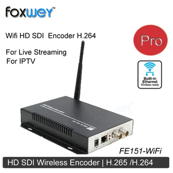 Bezdrôtový Wifi HD SDI Encoder H264 H265 RTMP Encoder pre Svadobné Webcast Novinky Živé vysielanie o Ustream Škubnutí Youtube -FOXWEY