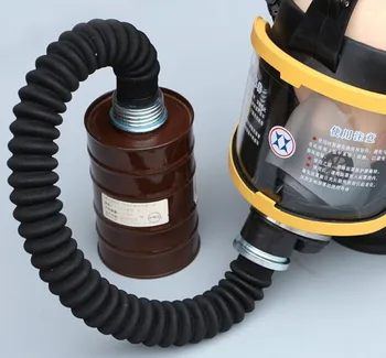 Bezpečnosť Plynová maska, Respirátor ruber hadice trubice 40 mm pripojenie medzi plynové masky a filter