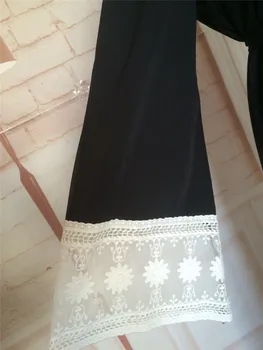 Bežné Moslimských Čipky Maxi Šaty Otvoriť Abaya Cardigan Dlhé Šaty, Šaty Tunika Kimono Jubah Blízkom Východe Ramadánu Arabských Islamské Oblečenie