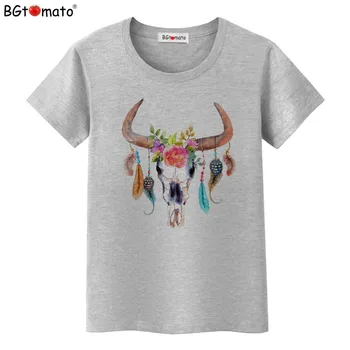 BGtomato Úplne nové krásne Ovce hlavu t-shirts Cool dizajn, letné košele lacná cena, dobrá kvalita ženy tees drop shipping 423